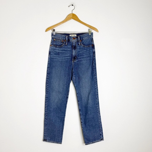Madewell Women’s Classic Straight Jean Coldbrook Wash High Rise Size 26 - Picture 10 of 10